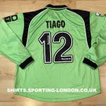 2001-2002 GOALKEEPER SHIRT BACK