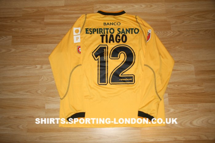 2002-2003 GOALKEEPER SHIRT BACK