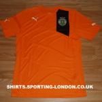 2012-2013 SAMPLE ORANGE SHIRT FRONT