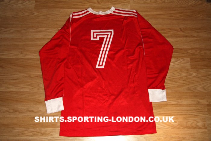 1984 PORTUGAL HOME SHIRT BACK