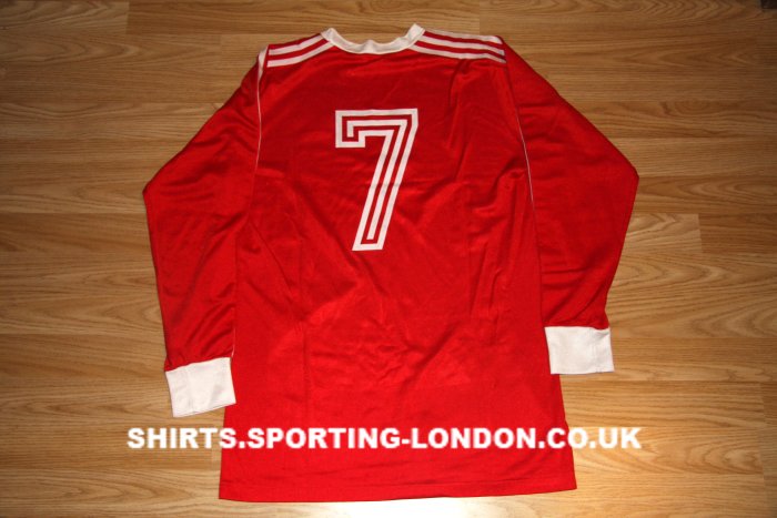 1984 PORTUGAL HOME SHIRT BACK