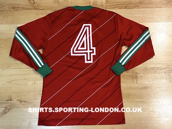 1984 PORTUGAL HOME SHIRT BACK
