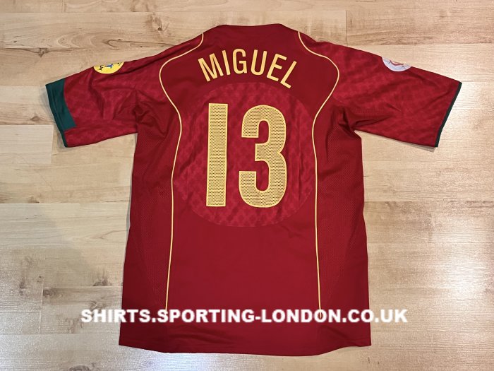 2004 PORTUGAL HOME SHIRT BACK