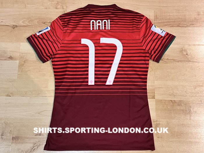 2014 PORTUGAL HOME SHIRT BACK