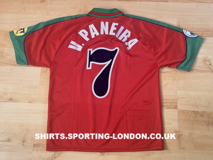 1996 PORTUGAL HOME SHIRT BACK