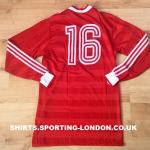 1986 PORTUGAL HOME SHIRT BACK