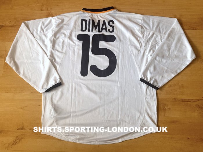 2001 PORTUGAL AWAY SHIRT BACK